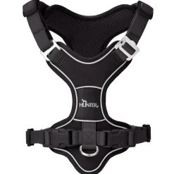 Hunter Divo Up hundesele XS sort just mave 34-47 cm - Nem påtagning og ergonomisk kontrol