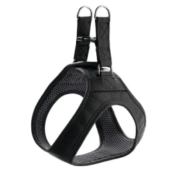 Hunter Hilo læder hundesele sort XS - hals 33-37 cm