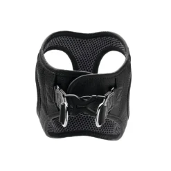 Hunter Hilo læder hundesele S sort hals 43-48 cm - blød komfort i hverdagen