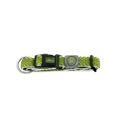 Hunter hunde halsbånd Hilo Lime L-XL - justerbart hundehalsbånd (40-60 cm, B 3,2 cm)