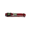 Hunter hunde halsbånd Hilo Rød M-L - justerbart hundehalsbånd (33-50 cm, B 2,5 cm)
