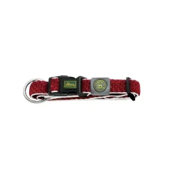 Hunter hunde halsbånd Hilo Rød XL - justerbart hundehalsbånd (45-70 cm, B 3,8 cm)