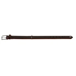 Hunter Hundehalsbånd læder Canada Elg Str.30 Sort/Cognac - 21-25 cm