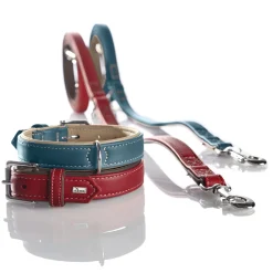 Hunter Hundehalsbånd læder Canada Elg Str.65 Rød - 50-56 cm