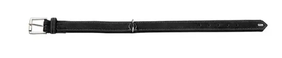 Hunter Hunting halsbånd str.30 Sort - justerbart hundehalsbånd (21 - 25 cm., B 1,8 cm.)