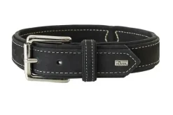Hunter Hunting halsbånd str.50 Sort - justerbart hundehalsbånd (37 - 43 cm., B 2,8 cm.)