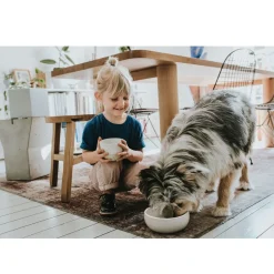 Hunter keramik Lund hunde skål 900 ml Beige