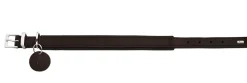 Hunter Larvik Comfort 55 Mørkebrun Hundehalsbånd - justerbart hundehalsbånd (36 - 46 cm, B
