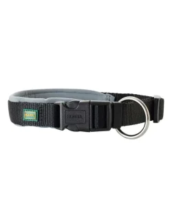 Hunter Neopren hundehalsbånd grå og sort 35 cm - 30-35 cm indstilling