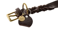 Hunter Sansibar Solid 40 Hundehalsbånd i læder - 30-36 cm