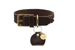 Hunter Sansibar Solid 65 Hundehalsbånd i læder - 52-59 cm