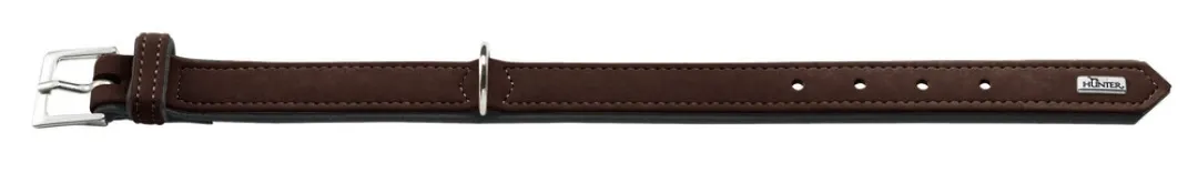 Hunter Softie hundehalsbånd brun 35 cm - 23-29 cm indstilling