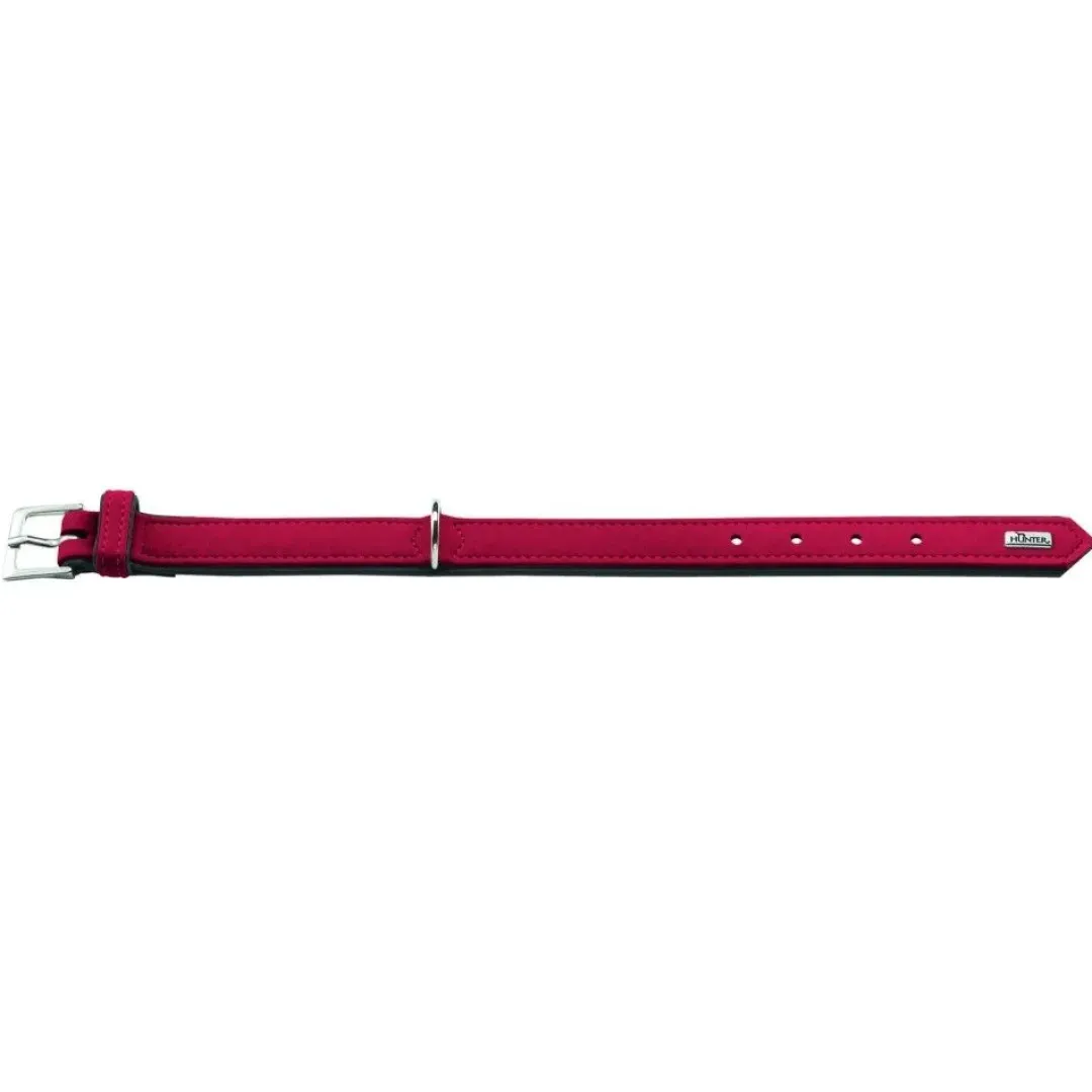 Hunter Softie hundehalsbånd 50 cm rød - 36-44 cm indstilling