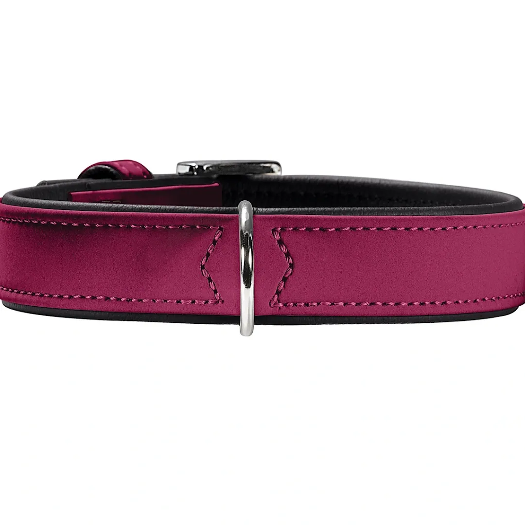 Hunter Softie hundehalsbånd 50 cm hindbær - 36-44 cm indstilling