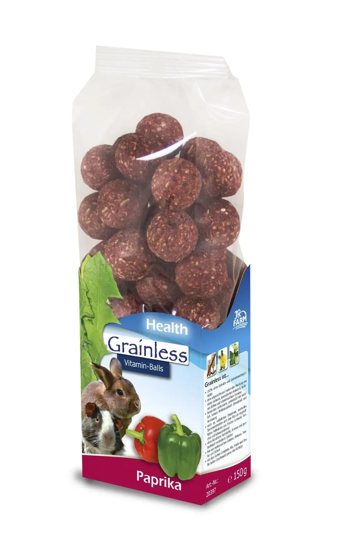JR Farm JR Grainless Health Vitaminkugler Peberfrugt 150 g
