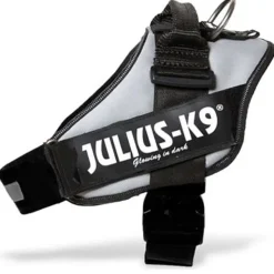 Julius K9 hundesele IDC sølvfarvet str Baby 1