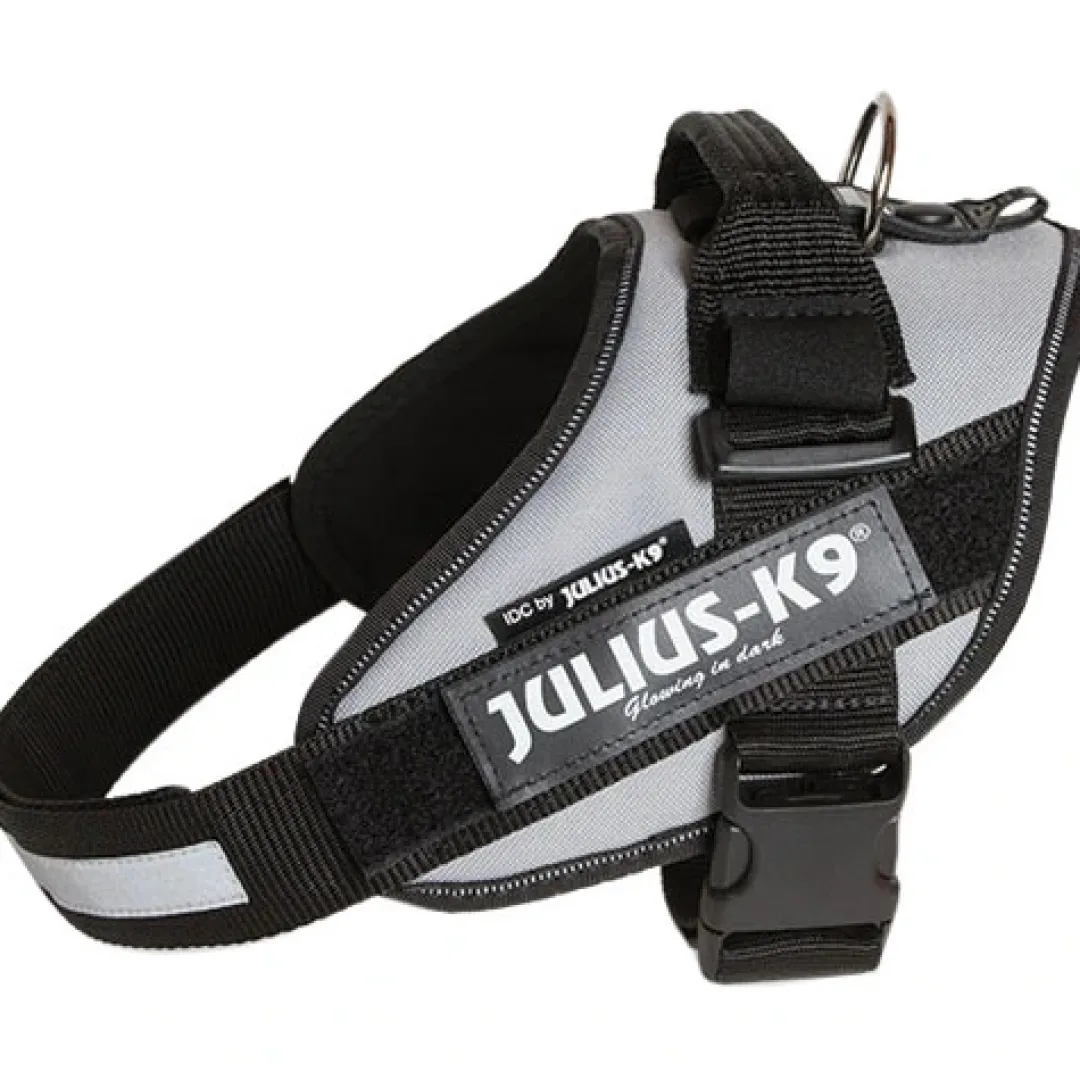 Julius K9 hundesele IDC sølvfarvet str 4