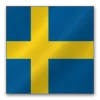 Julius K9 hundeskilt Svensk flag stor