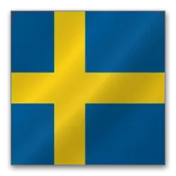 Julius K9 hundeskilt Svensk flag lille