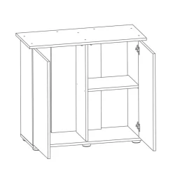 Juwel Akvarium Juwel Akv. Bord/skab Sbx 125 Eg 81x36x73 cm Rio 125 Liter