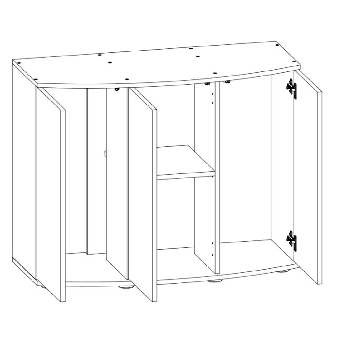 Juwel Akvarium Juwel Akv. Bord/skab Sbx 450 151x61x80 cm Vision 450 Liter Sort