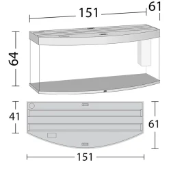 Juwel Akvarium Juwel Aquarium VISION 450 LED Hvid