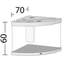 Juwel Akvarium Juwel Trigon 190 L hvidt Aquarium
