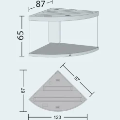 Juwel Akvarium Juwel Trigon 350 Sort Akvarium