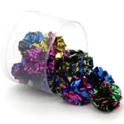 Pawise Kattelegetøj Glitterbold Ø 5 cm