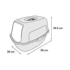 Flamingo Kattetoilet Lexie Sort 39x56x39,5 cm