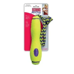 Kong Air Squeaker Stick med reb L - pivelegetøj med reb