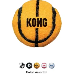 Kong Sport Balls S 3 stk 5 cm - slidstærke små hundebolde