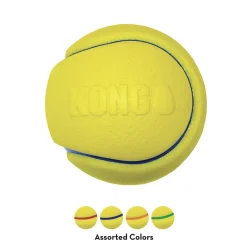 Kong Squeez Tennis 2 stk Ø 7 cm - robuste bolde med piv