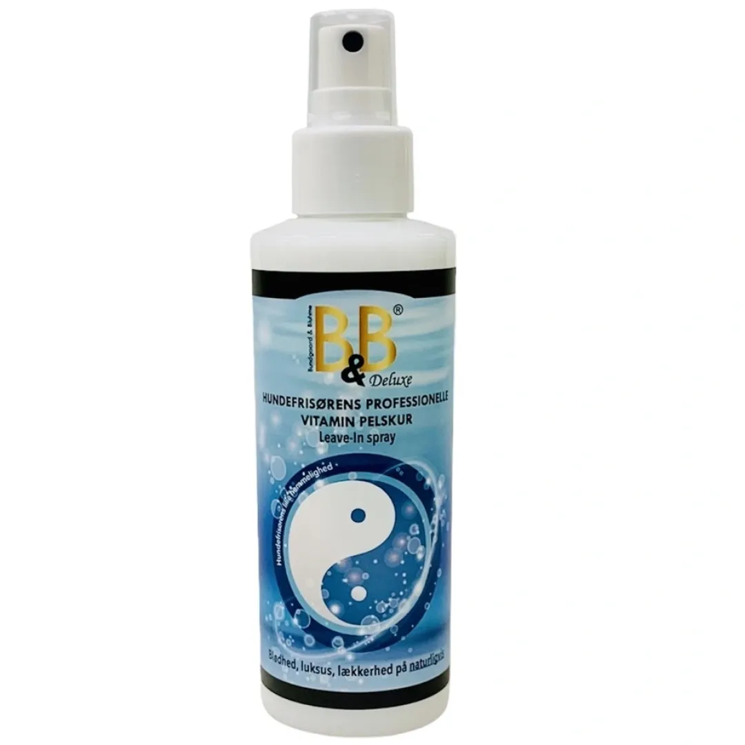 B&B Økologisk Hundeshampoo Leave-In spray Vitamin pelskur 150 ml