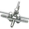 Hobby Luftventil 3 vejs metal 4/6 mm