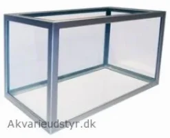 MiniZoo sølv aluminiums akvarie 240 liter.