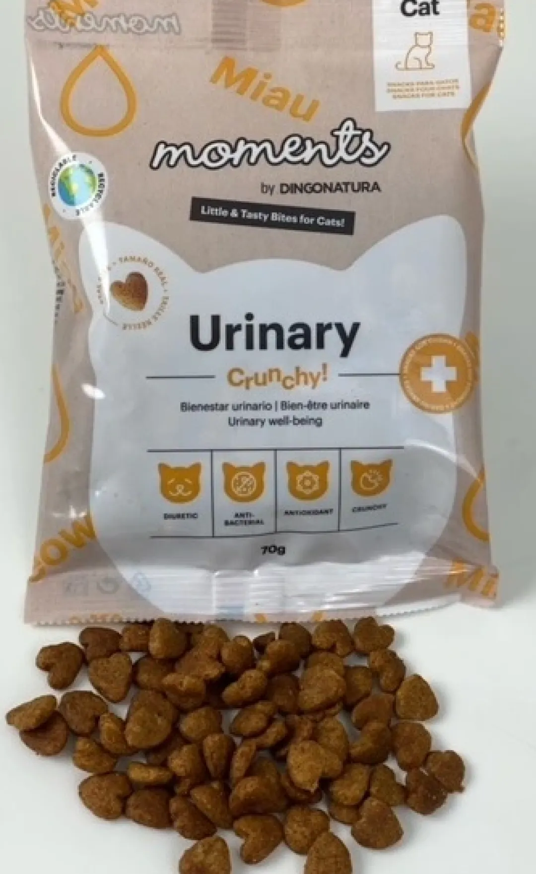 Natura Diet Super premium Hunde & kattefoder Moments Cat Urinary snack 70 g
