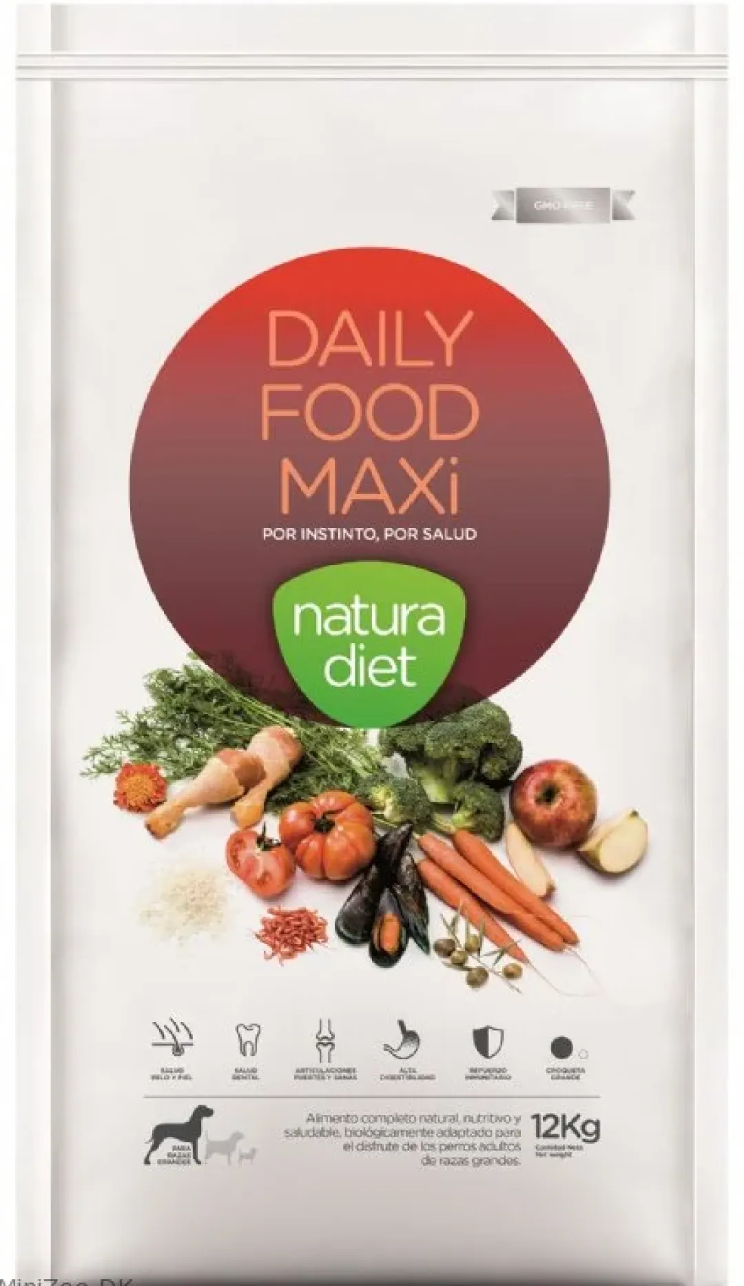 Natura Diet Super premium Hunde & kattefoder Natura Diet Daily Maxi Hundefoder 12 kg - Sund ernæring til store hunde