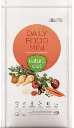 Natura Diet Super premium Hunde & kattefoder Natura Diet Daily Mini Hundefoder 3 kg - Sund ernæring til små hunde