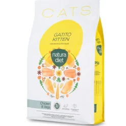Natura Diet Super premium Hunde & kattefoder Natura Diet Kattefoder Killing Kylling 3 kg - komplet tørfoder til killinger