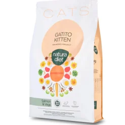 Natura Diet Super premium Hunde & kattefoder Natura Diet Kattefoder Killing Laks 3 kg - tørfoder til killinger