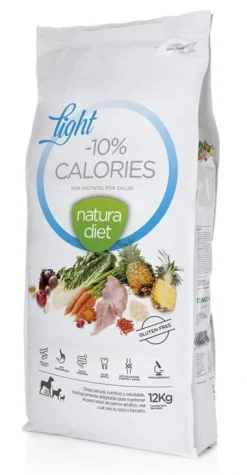 Natura Diet Super premium Hunde & kattefoder Natura Diet Light -10% kalorier hundefoder 12 kg - tørfoder til steriliserede hunde