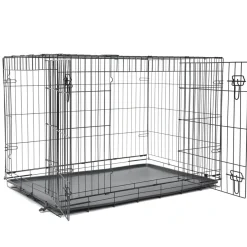 MiniZoo Nordic Paws Hundebur i metal Sort XXL