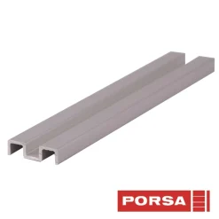 Porsa sølv aluminiums underskinne 90 cm.