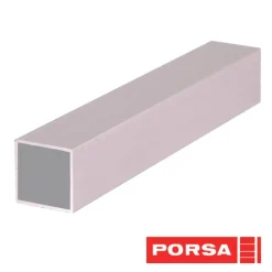 Porsa sølv aluprofil firkantet 40 cm.