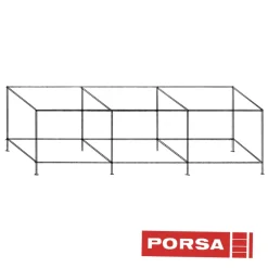 Porsa sølvfarvet akvariebord 900 liter 8 Ben