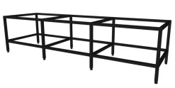 Porsa sort akvariebord 1120 liter 8 Ben