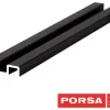 Porsa sort aluminiums underskinne 90 cm.