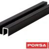Porsa sort alu overskinne 50 cm.