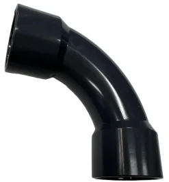PVC blød vinkel 90 grader 75 mm.